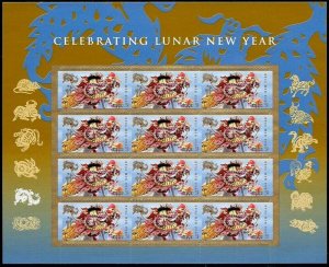 Year of the Dragon Lunar New Year Sheet of 12  -  Stamps Scott 4623