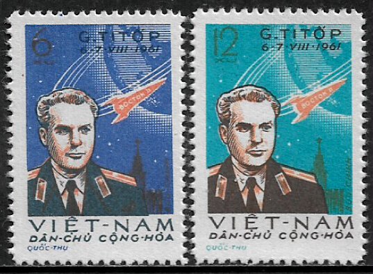 Viet Nam #174-5 MNH Set - Space Flight