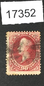 MOMEN: US STAMPS # 166 USED $325 LOT #17352