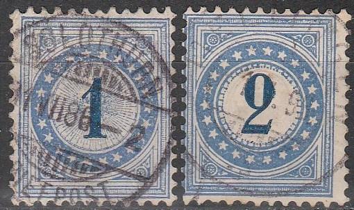 Switzerland #J1-2  F-VF Used CV $5.00 (A3333)