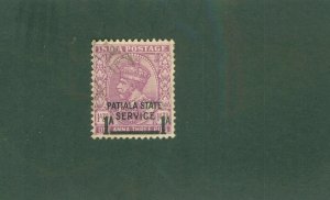 INDIA - PATIALA STATE 058 USED CV$ 5.25 BIN$ 2.25