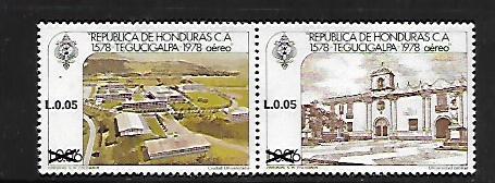 HONDURAS, C769A, USED, PAIRS, BANK