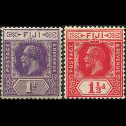 FIJI 1927 - Scott# 96-7 King 1-1.5p NH