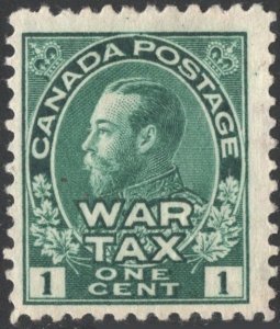 Canada SC#MR1 1¢ King George V: War Tax Inscription (1915) MHR