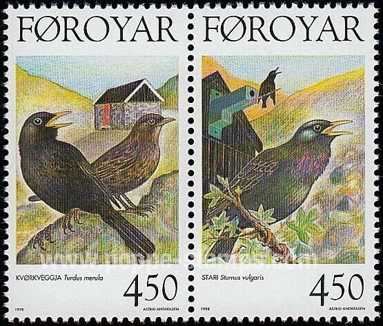 1998 FAROE ISLANDS - SG:336/337 - BIRDS(3) - UNMOUNTED MINT 