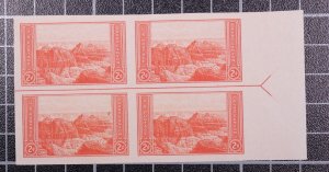 Scott 757 - 2 Cents Grand Canyon NGAI Right Arrow Block Of 4 - SCV $1.60