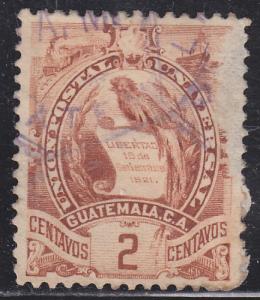 Guatemala 32 National Emblem 1886