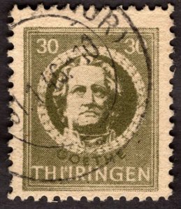 1945, Germany, Thuringia 30pf, Used, Sc 16N8