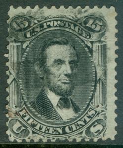 USA : 1868. Scott #98 Used. Fresh & Sound. Catalog $325.00. 