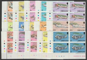 GIBRALTAR 1982 SG 460/74 MNH