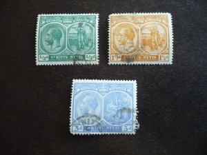 Stamps - St. Kitts & Nevis - Scott# 24,26,45 - Used Part Set of 3 Stamps