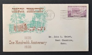 US #783-20 Plimpton FDC Oregon Territory Lewiston Idaho July 14, 1936