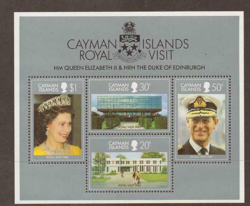 CAYMAN ISLANDS SGMS573 1983 ROYAL VISIT MNH 