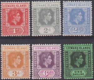 Leeward Is #105, 107-11 MNH F-VF CV $12.75 (13268)  