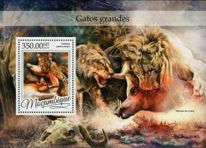 Big Cats Stamp Panthera Pardus Leo Nubica S/S MNH #8598 / Bl.1159