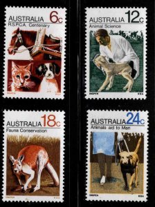 AUSTRALIA Scott 500-503 MNH** Animal Society stamp set