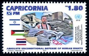 REPUBLIC OF CAPRICORNIA - 2023 - Human Rights -Perf 1v - M N H - Private Issue