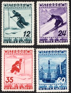 Austria 1936  Scott #B138-41 MLH (CV 52.00)