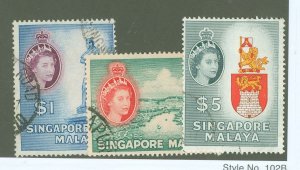 Singapore #40-42 Used Multiple