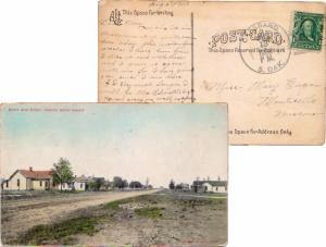 United States South Dakota Cresbard 1908 4a-bar  PPC (North Main Street, Ipsw...