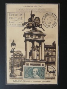 postal history military postmark on postcard Morocco