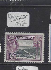 DOMINICA  (PP0410B) KGVI  2/-  SG 106A   MOG