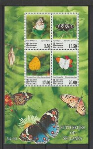 SRI LANKA 1999 SG 1471/4 + MS 1475 MNH