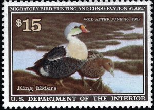 US Scott #RW58 MNH OG XF 15.00 1991 US Federal Duck Stamp CV 30.00