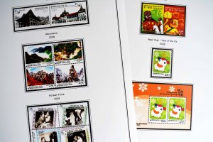 COLOR PRINTED SOUTH KOREA 2000-2010 STAMP ALBUM PAGES (98 illustrated pages)