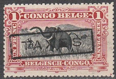 Belgian Congo #54  F-VF Used CV $3.75  (A15536)