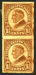 U.S. #631 MINT PAIR OG HR