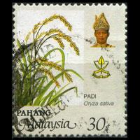 MALAYSIA-PAHANG 1986 - Scott# 118a Rice 30c Used