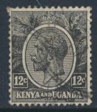 Kenya & Uganda SG 81a    SC# 23  - Used   as grey black   see details