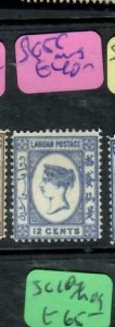 LABUAN  (PP2312B)   QV 12C SG 55  MOG ANTIQUE OVER 100 YEARS OLD 