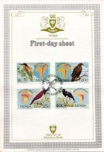 Venda - 1983 Migratory Birds FDS SG 71-74