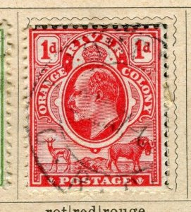 ORANGE FREE STATE; 1903 early Ed VII issue fine used 1d. value