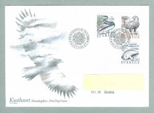 Sweden. FDC 1988.  Animals Coastal  Waters. Engraver:  L Sjooblom. Addressed.