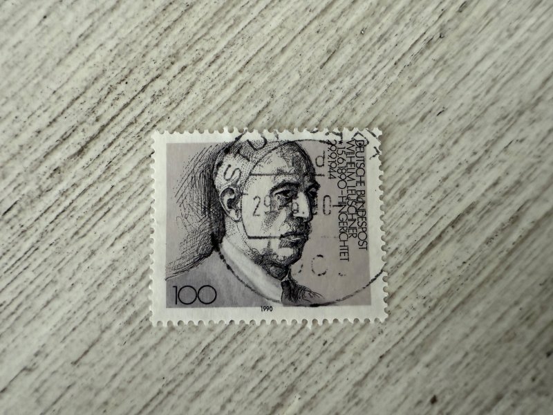 Germany #1606 Used, 100pf, Wilhelm Leuschner (1890-1944), 2024 SCV $0.55