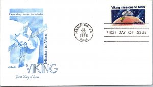 Jul 20 1978 FDC - Viking, Mission to Mars - Hampton, VA - F33552