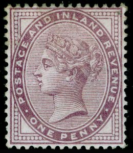 SG170, 1d lilac 14 DOTS, M MINT. Cat £225.