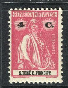 PORTUGAL ST.THOMAS PRINCIPE 1914-20 early Ceres issue Mint hinged 4c. value