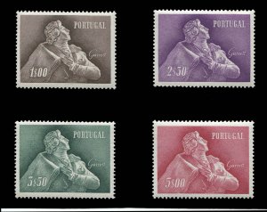 Portugal #824-827 Cat$120.75, 1957 J.R. Almeida Garrett, set of four, never h...