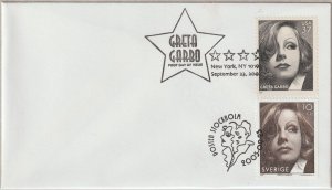 U.S.  Scott #3943 2005 FDC Greta Garbo Un-Addressed + Sweden #2517