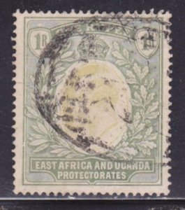 East Africa & Uganda Scott # 25 VF used neat cancel scv $ 75 ! see pic !