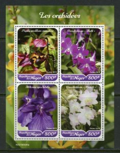 NIGER 2019 ORCHIDS SHEET  MINT NEVER HINGED