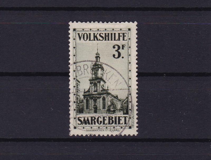 saar 1932 veiws  used 3f  stamp cat £275+  ref r15168