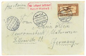 P2839 - EEGYPT TO GERMANY 1931 USING AN AIR MAIL EEGYPT STAMP,-