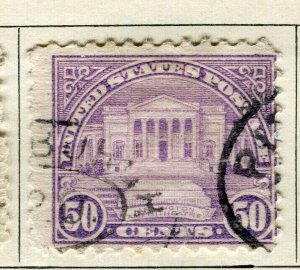 USA; 1920 early Presidentail definitive series issue fine used 50c. value