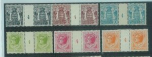 88232 - MONACO - STAMPS: Set of 11 GUTTER  PAIRS