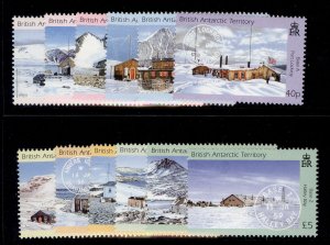 BRITISH ANTARCTIC TERRITORY QEII SG377-388, Bases/Postmarks set NH MINT. Cat £55